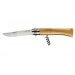 Couteau opinel traditionnel n°10 lame 10cm virole tournante manche en hêtre