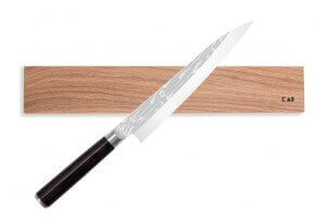 Barre aimantée chêne KAI haut de gamme pour couteaux de cuisine