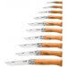 Coffret vitrine en bois Opinel Carbone 10 couteaux de poche