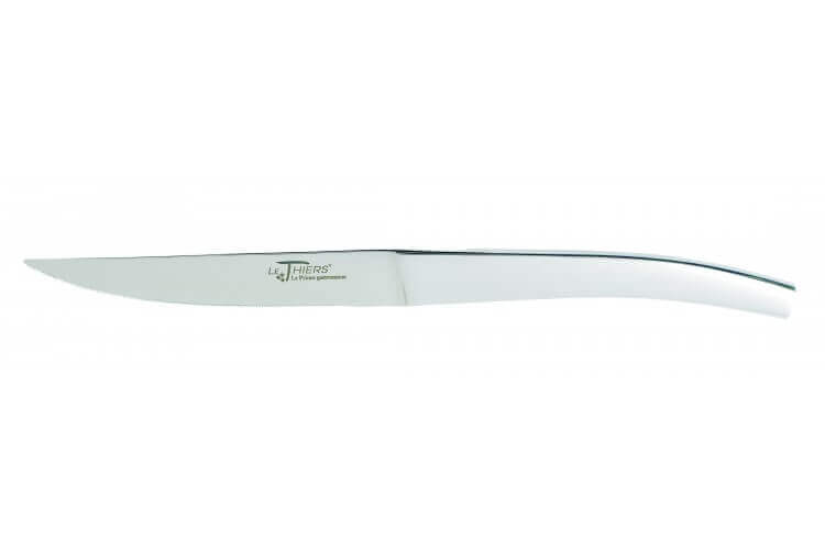 Couteau à steak Au Nain Thiers tout inox lame 11cm micro-dentée