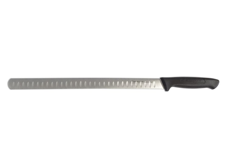 Couteau &agrave; jambon Bargoin Creative Chef lame alv&eacute;ol&eacute;e 33cm manche noir