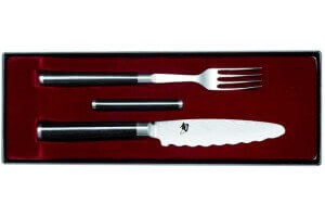 Set de couverts japonais KAI haut de gamme couteau universel + fourchette