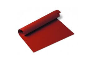 Tapis de cuisson en silicone 40x30cm coloris rouge