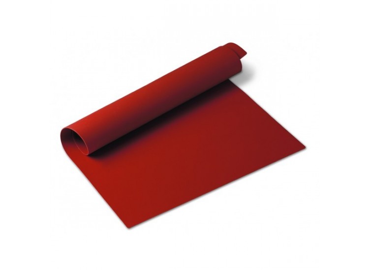 Tapis de cuisson en silicone 60x40cm coloris rouge