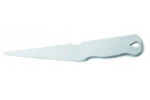 Couteau de décor en polymère blanc 27cm ultra-précis