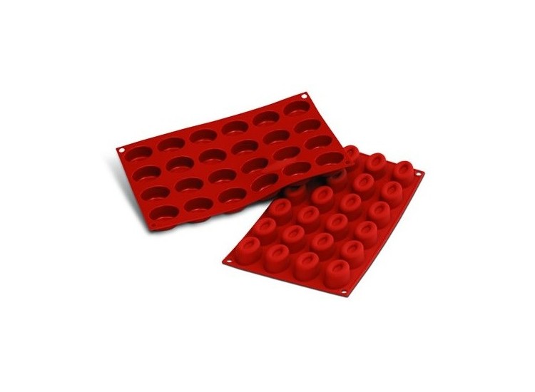 Moule en silicone professionnel Silicon Flex 300x175mm 24 savarin ovales