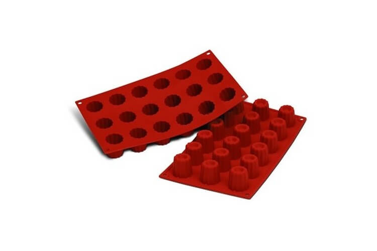 Moule en silicone professionnel Silicon Flex 300x175mm 18 mini cannelés