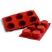 Moule en silicone professionnel Silicon Flex 300x175mm 6 muffins 6.8cm