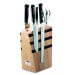 Bloc en bois magnétique 4 couteaux + 1 ciseaux DICK Premier Plus