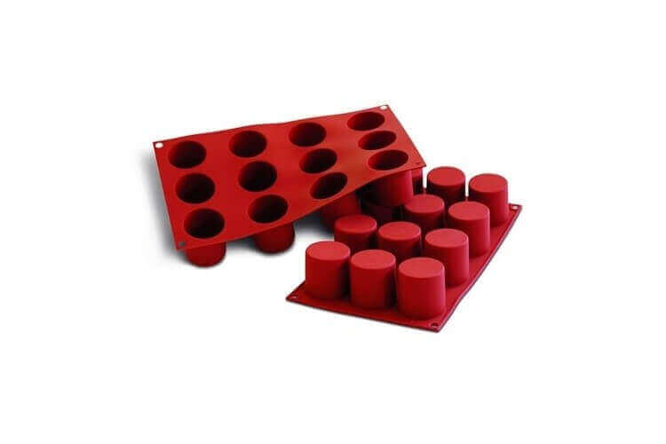 Moule en silicone professionnel Silicon Flex 300x175mm 12 cylindres