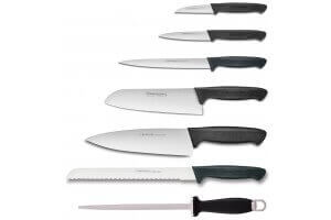 Mallette 6 couteaux + 1 fusil Diamant Bargoin Creative Chef