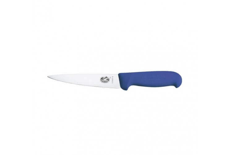 Couteau à désosser/saigner 14cm, manche fibrox bleu Victorinox 5.5602.14