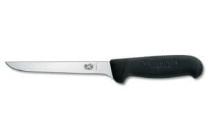Couteau à désosser Victorinox lame usée rigide manche fibrox noir 12cm 5.6303.12