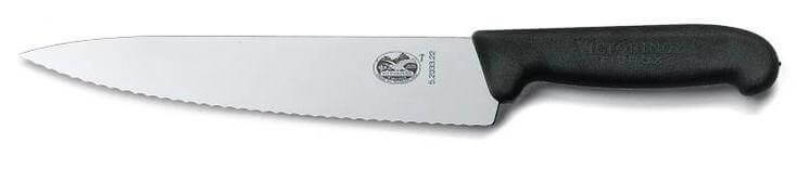 Equipement professionnel cuisine - %category_name% : Couteau à pâtisserie à  lame dentée incurvée 25,5cm Victorinox