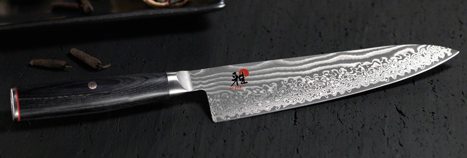 Couteau Nakiri japonais Miyabi 5000FCD lame 17cm damas 48 couches manche  pakkawood