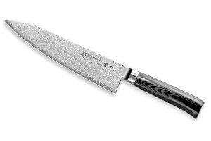 Couteau de chef japonais Tamahagane Kyoto lame 24cm acier damas VG5