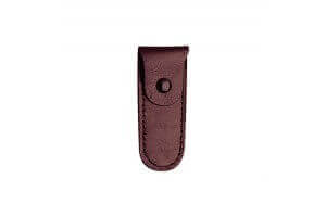 Etui en cuir bordeaux pour coupe-ongles "HB" 6cm