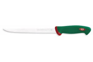 Couteau filet de sole professionnel SANELLI Premana lame flexible 22cm manche vert