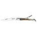 Couteau Laguiole Arbalète G.David manche façon corne blonde 12cm avec tire bouchon intégré