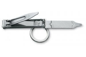 Coupe-ongles plat VICTORINOX 6cm + anneau porte-clés