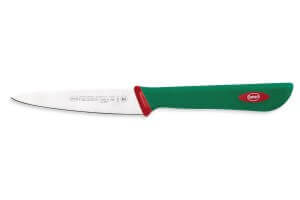 Couteau d'office professionnel SANELLI Premana lame semi-rigide 10cm manche vert