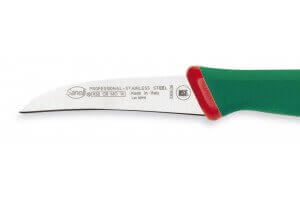 Couteau bec d'oiseau professionnel SANELLI Premana lame 6cm manche vert