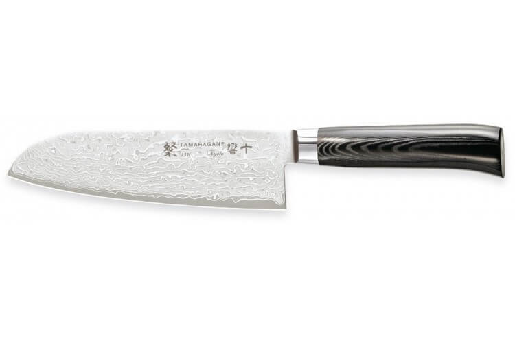 ProCook Damascus Couteau Santoku lame acier damas X100 18 cm