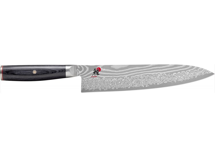 Couteau de chef japonais Miyabi 5000FCD lame 24cm damas 48 couches manche pakkawood