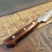 Couteau d'office japonais artisanal Jikko Mahogani Tsuchime 8cm damas 33 couches