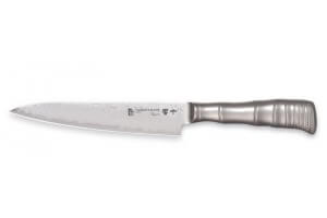 Couteau universel japonais Tamahagane Bamboo Kyoto lame 15cm acier Damas VG5