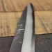 Couteau Sashimi japonais artisanal JIKKO Tokusei lame 21cm Nihon Steel manche magnolia gravé
