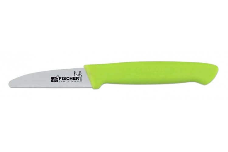 Couteau d'office vert spécial enfants 8cm FISCHER KIDS