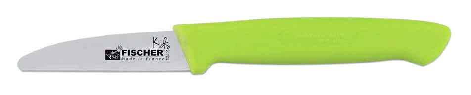 Couteau d'office pour enfants Fischer Kids 8cm lame sécurisée manche vert