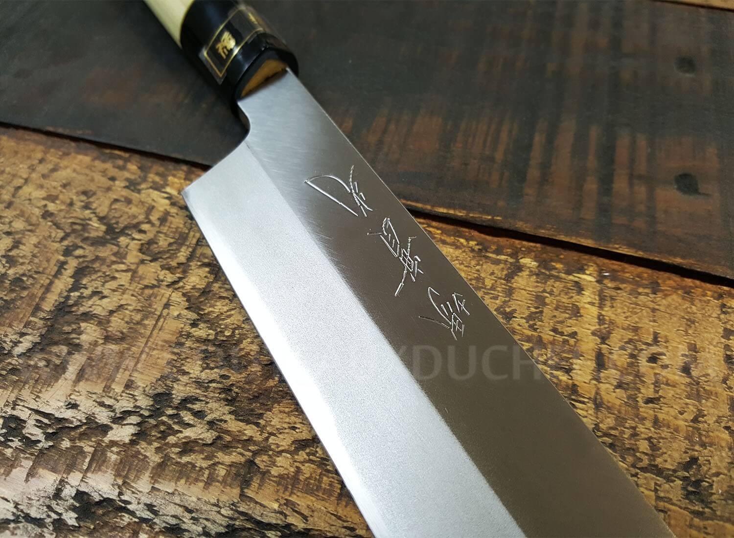 SANMUZUO Couteau Nakiri - Couteaux de Cuisine à Couteau à légumes - Couteau  japonais Usuba - lame en acier damas martelé 18cm m241 - Cdiscount Maison