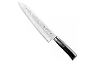 Couteau de chef japonais Tamahagane Tsubame lame martelée 24cm acier VG5