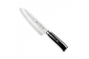 Couteau de chef japonais Tamahagane Tsubame lame martelée 18cm acier VG5