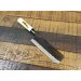 Couteau Nakiri japonais artisanal JIKKO Tokusei lame brute 16,5cm Nihon Steel manche magnolia gravé