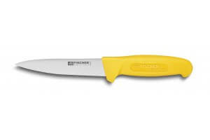 Couteau à saigner professionnel Fischer HACCP 14cm manche jaune