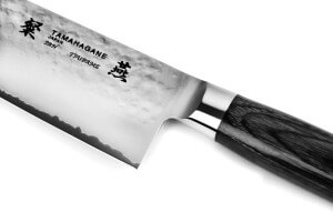 Couteau d'office japonais Tamahagane Tsubame lame martelée 12cm acier VG5