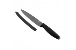 Couteau de cuisine KUHN RIKON Colori Titanium revêtement titane 13.5cm + protège-lame