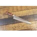 Couteau de chef japonais artisanal Jikko Mahogani Tsuchime 24cm damas 33 couches