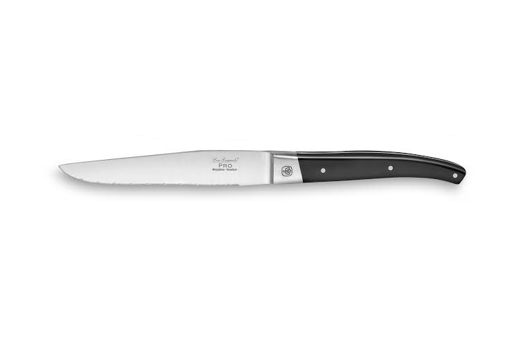 Couteau &agrave; steak dentel&eacute; LOU LAGUIOLE Pro pleine soie