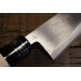 Couteau à poisson japonais artisanal JIKKO Betsuuchi lame 12cm en White Steel manche magnolia