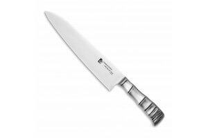Couteau de chef japonais Tamahagane Bamboo lame 24cm acier VG5 3 couches