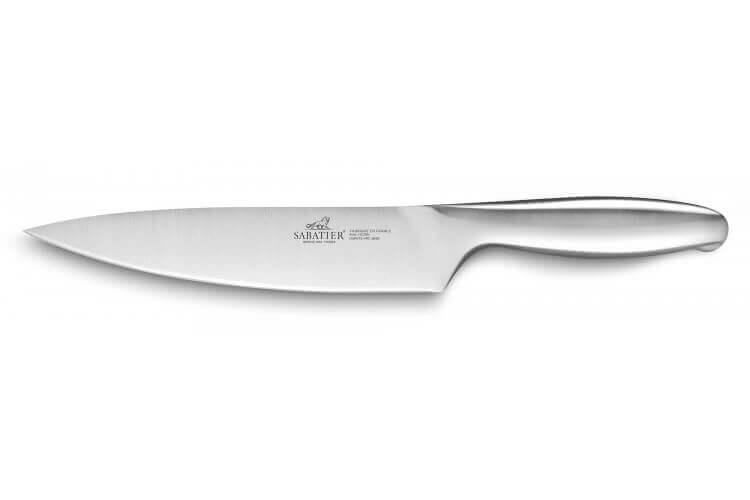 Couteau de chef Sabatier Fuso Nitro+ 25cm acier inox Sandvik manche tout inox