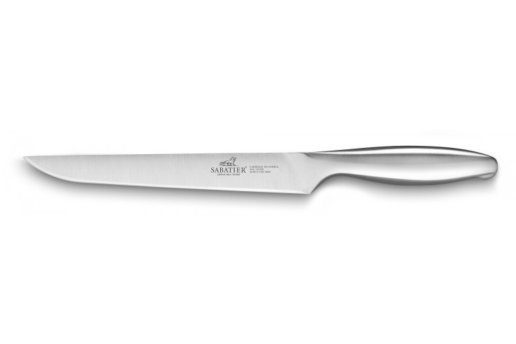 Couteau &agrave; d&eacute;couper Sabatier Fuso Nitro+ 20cm acier inox Sandvik manche tout inox