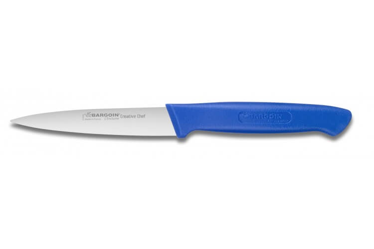 Couteau d'office Creative Chef 8cm manche surmoulé bleu Bargoin