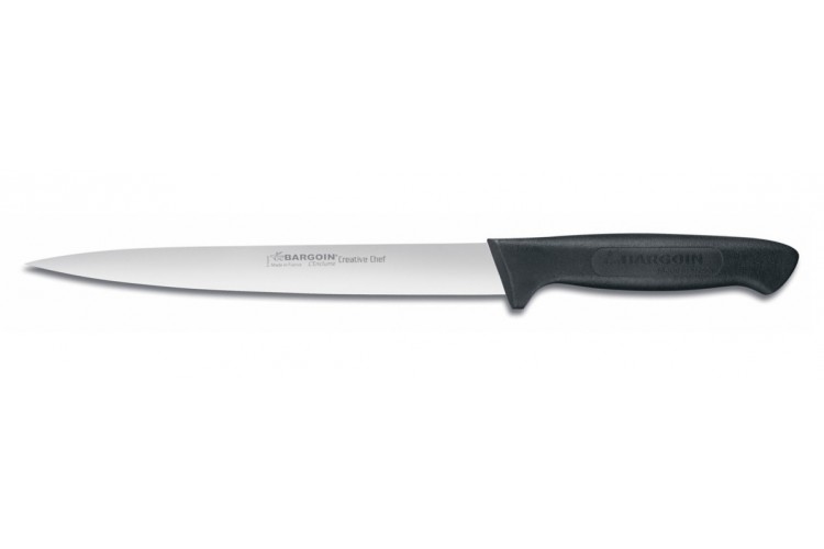 Couteau filet de sole Bargoin Creative Chef 17cm manche surmoulé noir