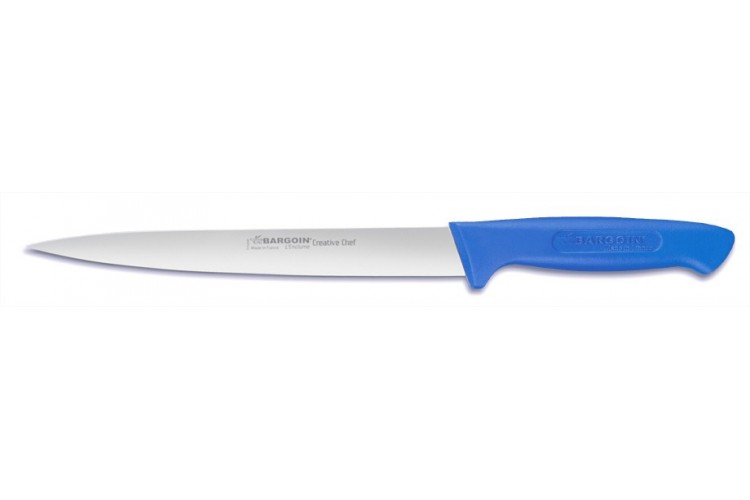 Couteau filet de sole Bargoin Creative Chef 17cm manche surmoulé bleu