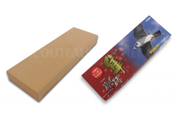 Pierre &agrave; aiguiser japonaise professionnelle Naniwa Gouken grain 4000